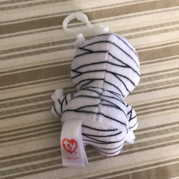 Lot of 3 plush keychain bag clips TY miniso - Picture 8 of 8